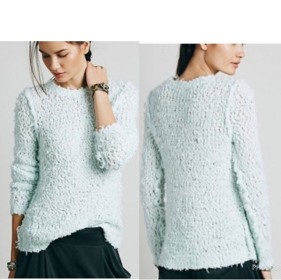 Polar Bear Pullover Sweater Mint Green 